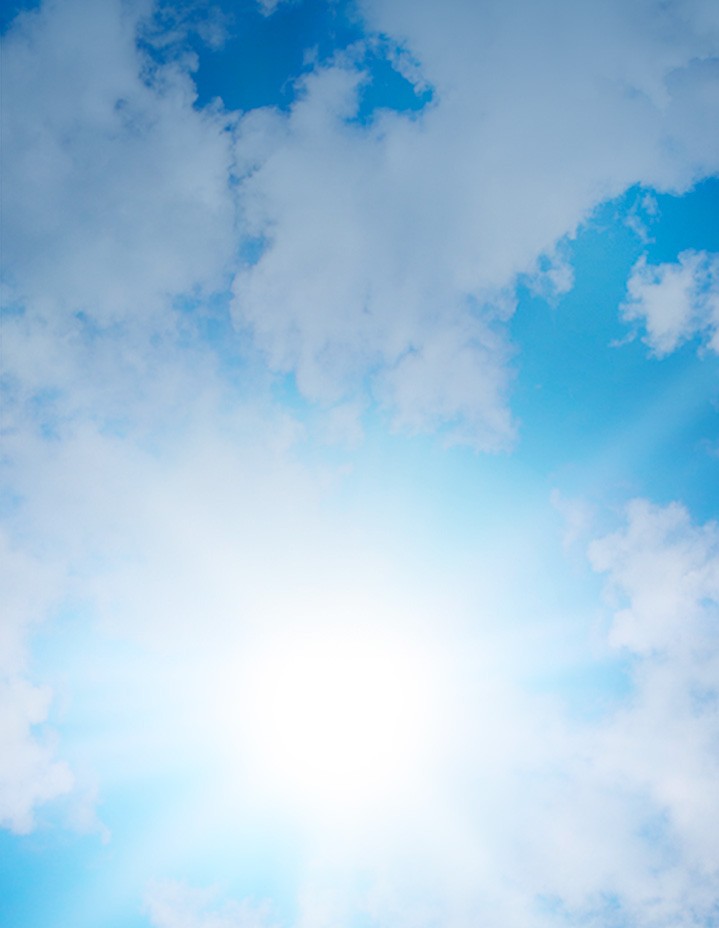  ciel avec nuage et soleil